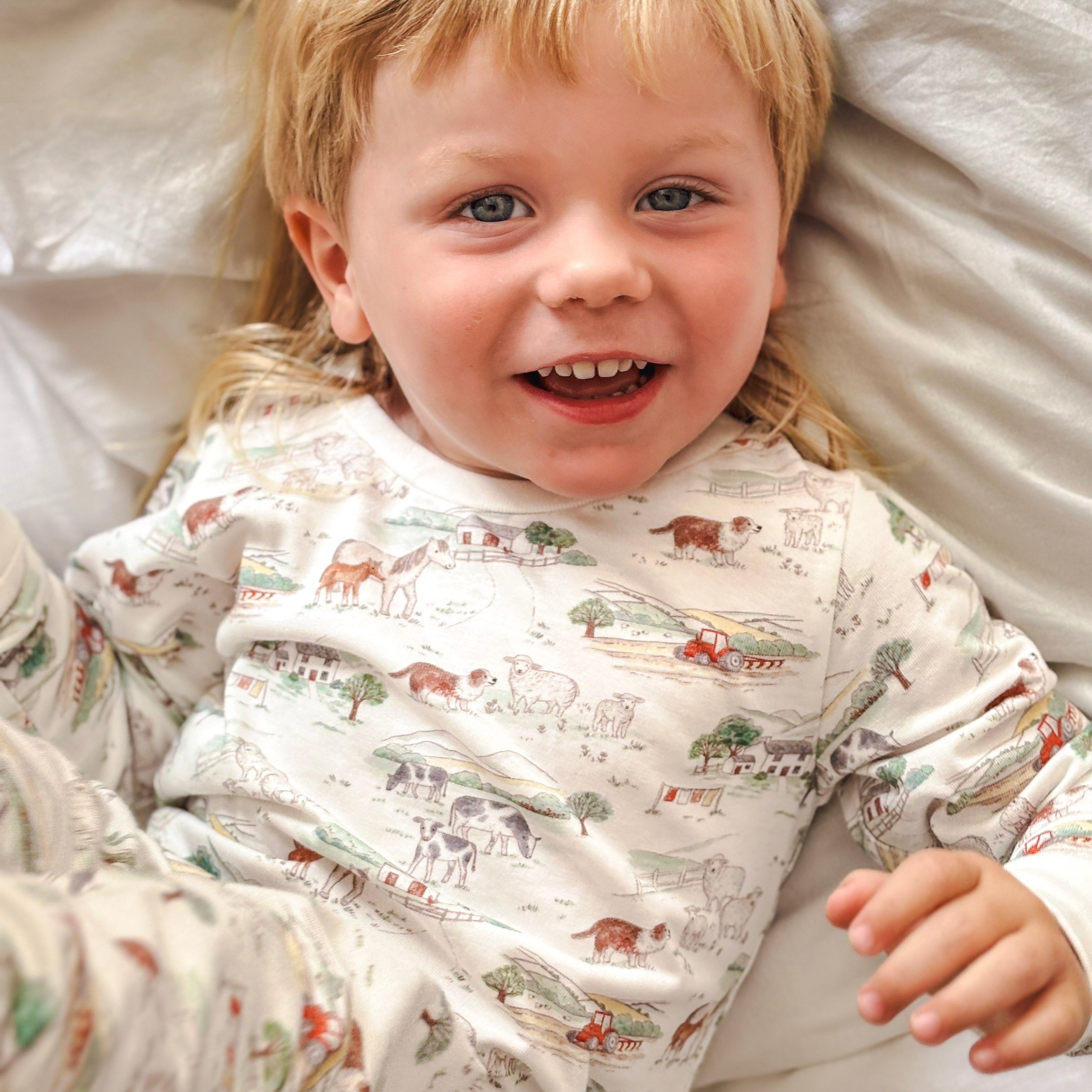 Farm pyjamas luxury sleepwear