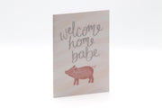 Welcome Home Babe - Baby card