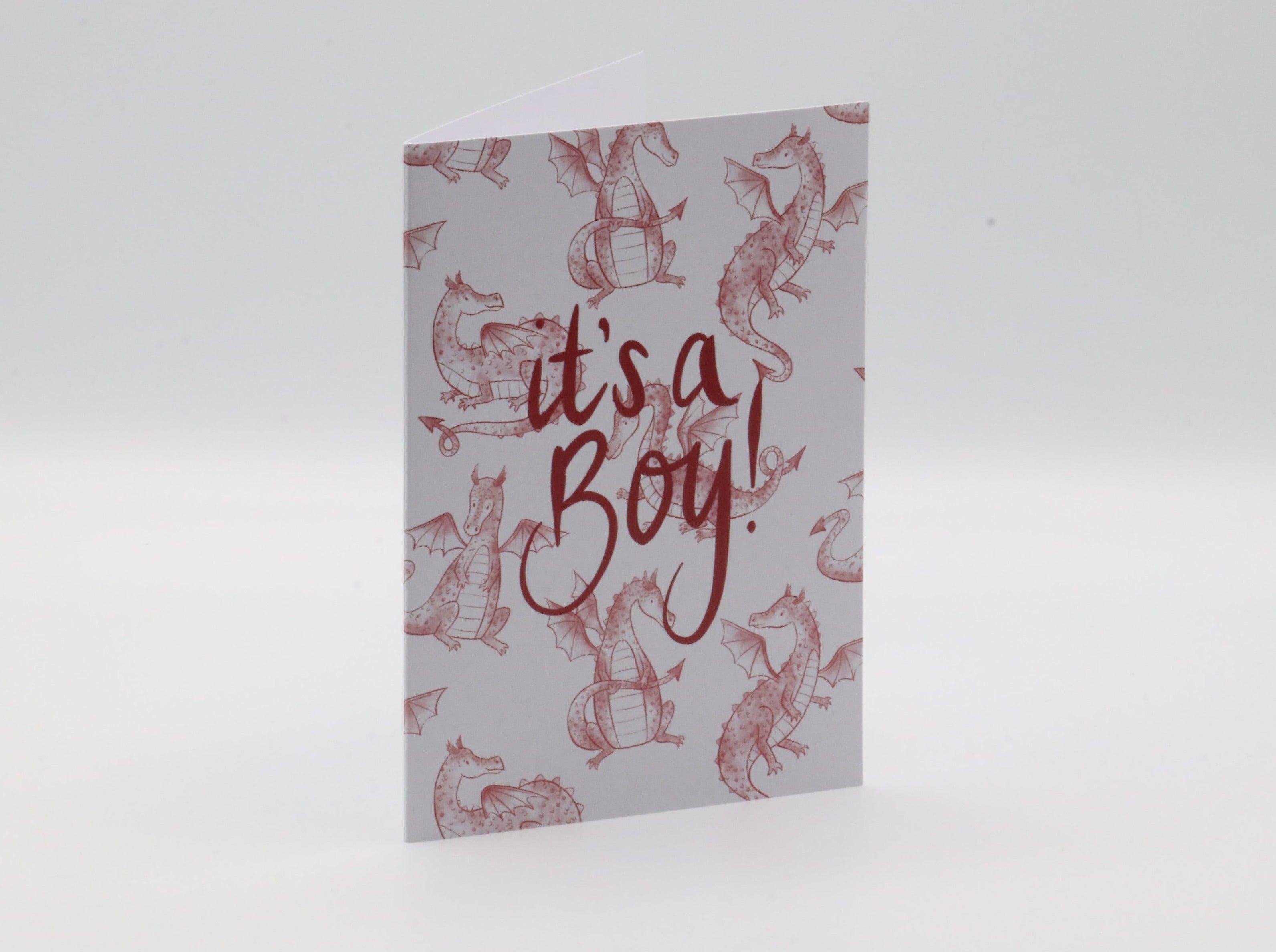 It's a boy dragon baby card