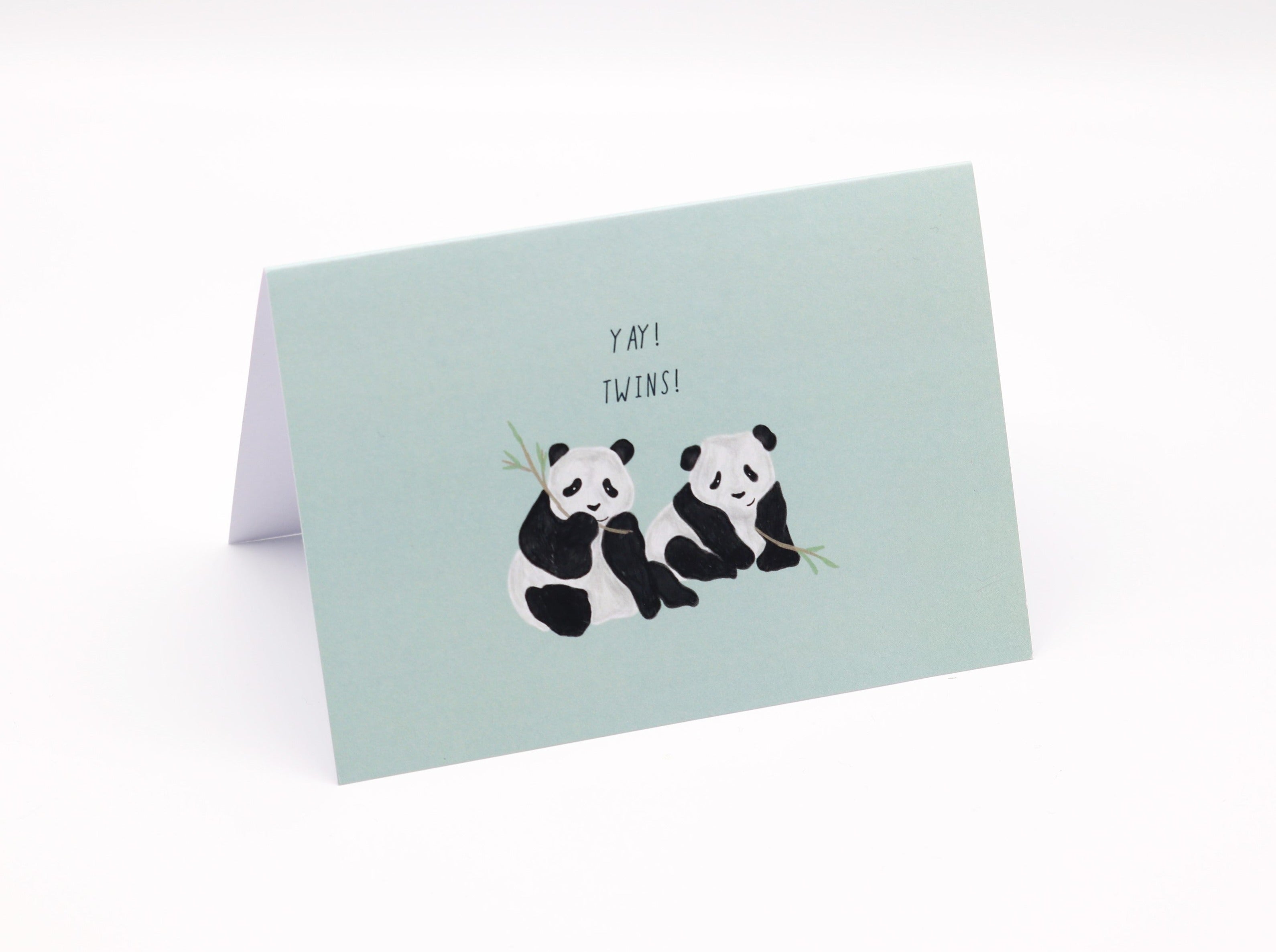 Twins - baby arrival card