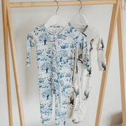 Fox and Lottie premium sleepwear on the river and puffin sleepsuit