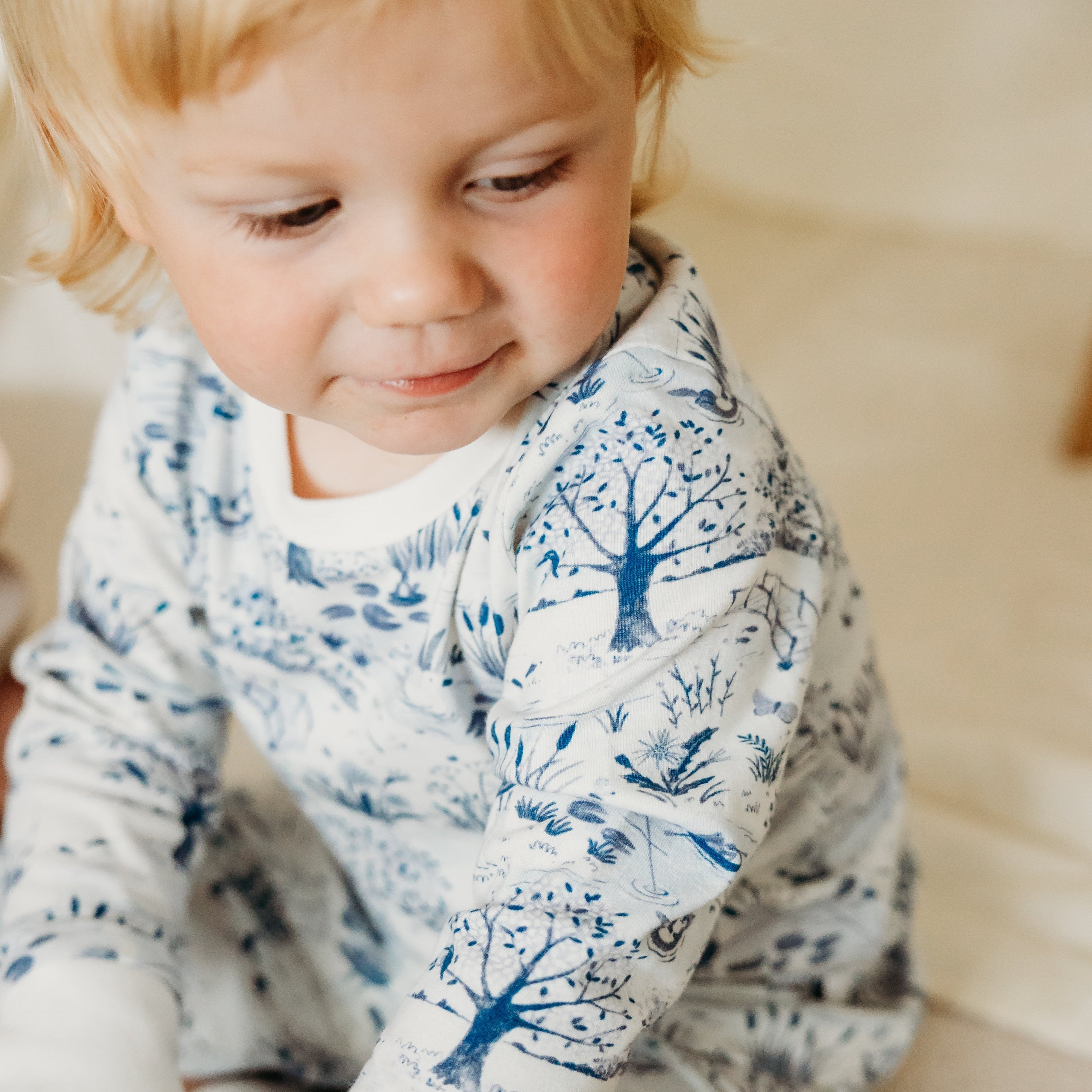 River print fox and lottie pyjamas. Premium children and baby sleepwear.