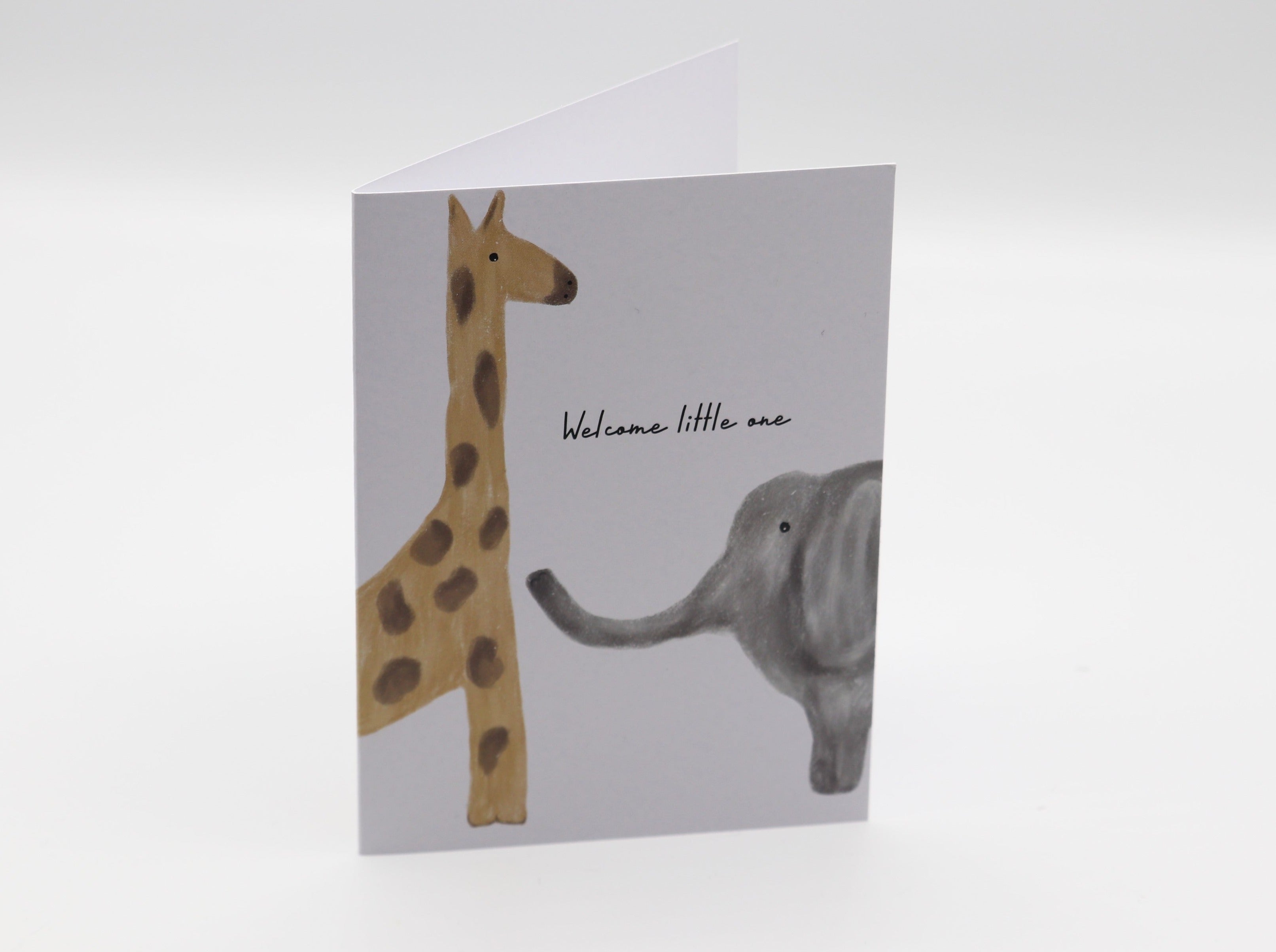 Welcome little one - baby arrival card